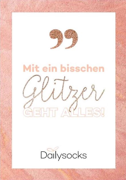 Postkarte "Mit ein bisschen Glitzer geht alles!"
