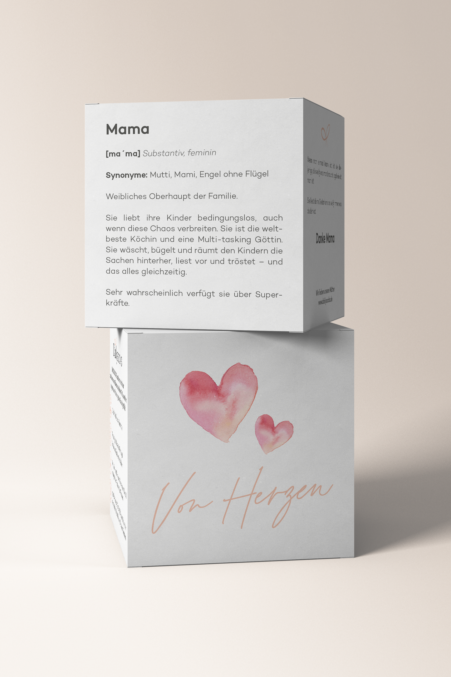 Geschenkewürfel "MAMA"