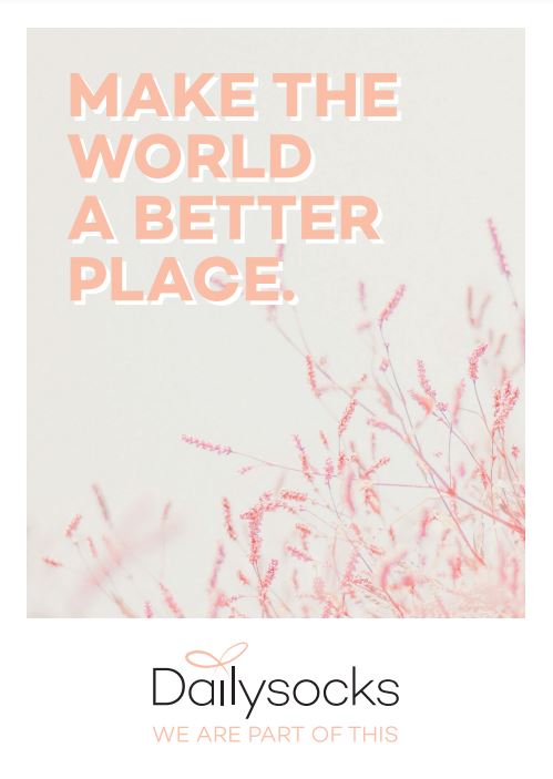 Postcard "Make the world a better place"