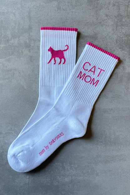 CAT MOM 2.0 - white/pink