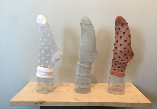 3 decorative feet on board