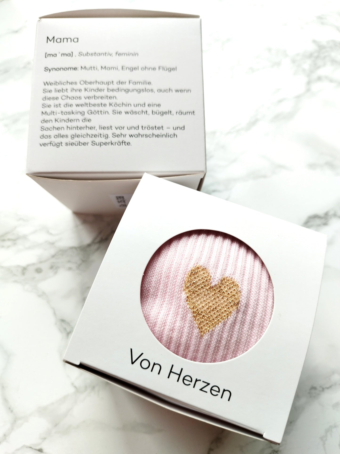 HIÄRTKEN 1.0 - rosa im Geschenkewürfel