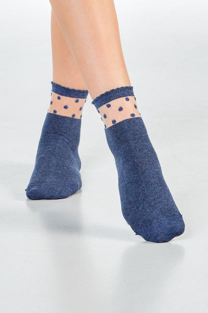 SARAH Dots - dark jeans - dailysocks.berlin