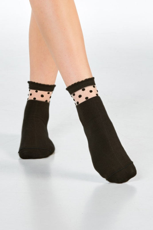 SARAH Dots - schwarz - dailysocks.berlin