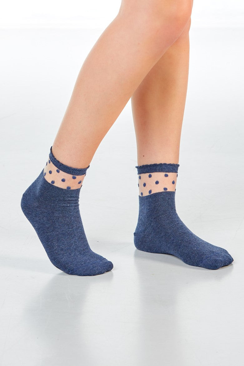 SARAH Dots - dark jeans - dailysocks.berlin