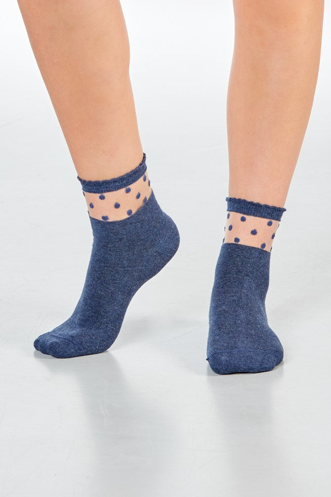 SARAH Dots - dark jeans - dailysocks.berlin