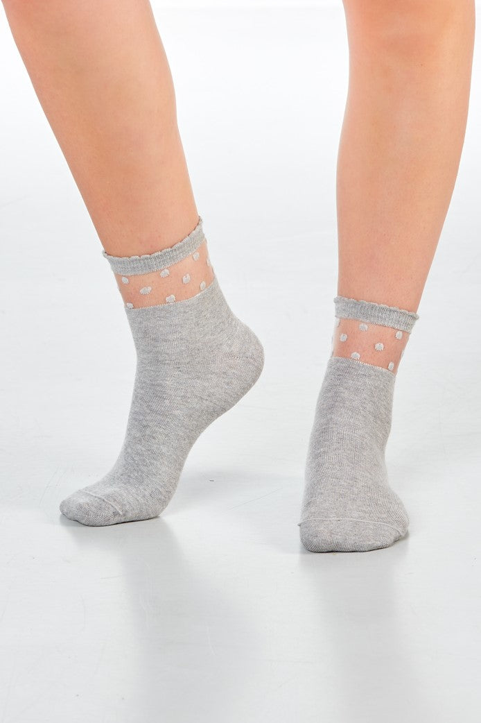 SARAH Dots - stein - dailysocks.berlin