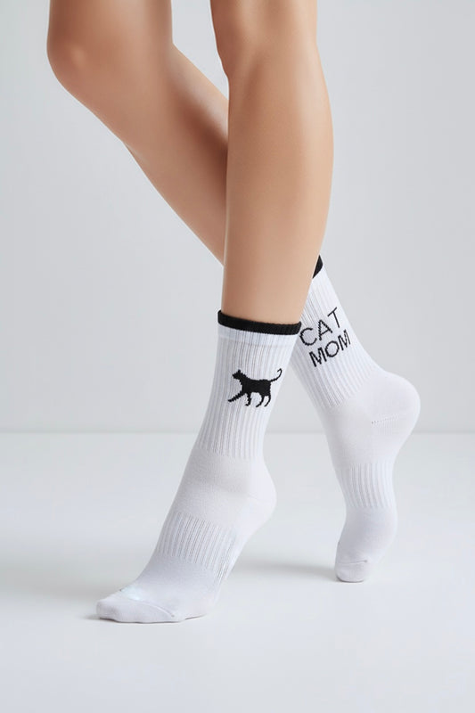 CAT MOM 2.0 - white/black